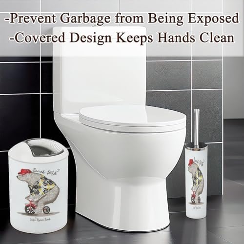 Bathroom Accessories Set 6 Pcs Bicycling Bear Style