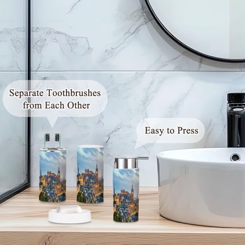 Edinburgh Skyline Bathroom Accessories Set of 6