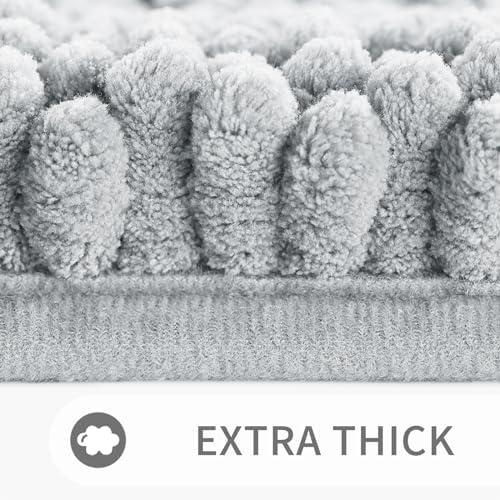 Yimobra Luxury Bath Rug Mat 36x24 Silver