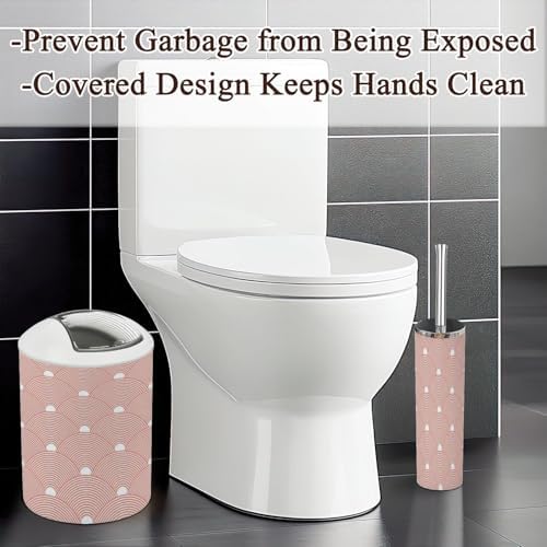 6-Piece Bathroom Accessories Set in Red