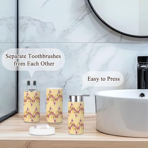 Boho 6 Piece Bathroom Accessories Set