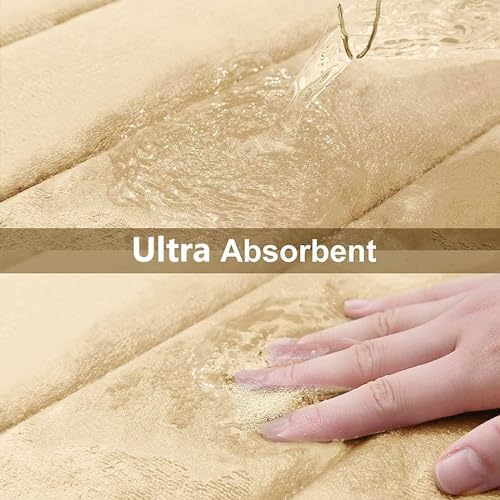 Buganda Memory Foam Toilet Rug Non-Slip Absorbent