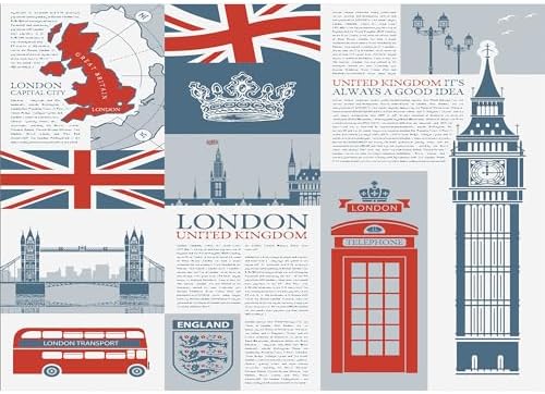 Ambesonne Phone Booth Soap Dispenser Toothbrush Holder Set London Themed Ceramic
