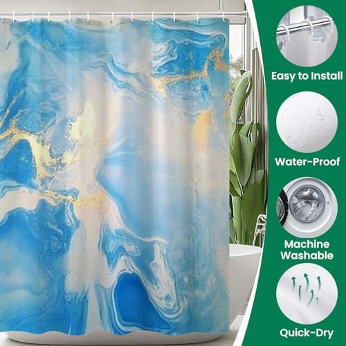 JCOOKLOFTS 4 Piece Luxury Shower Set with Rugs and Mats