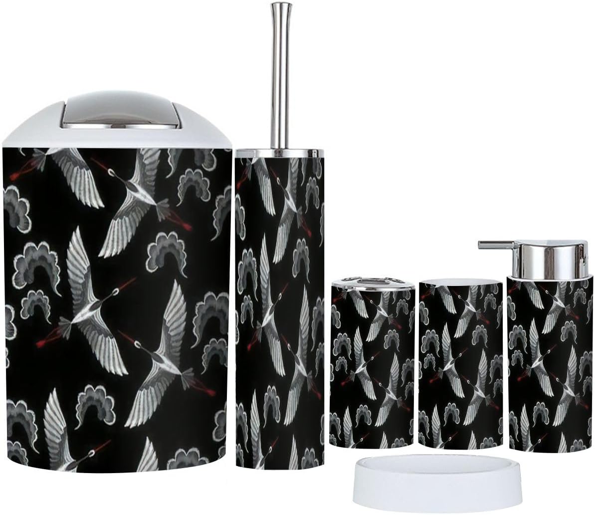 JBNJANKDAV 6 Pcs Bathroom Accessories Set
