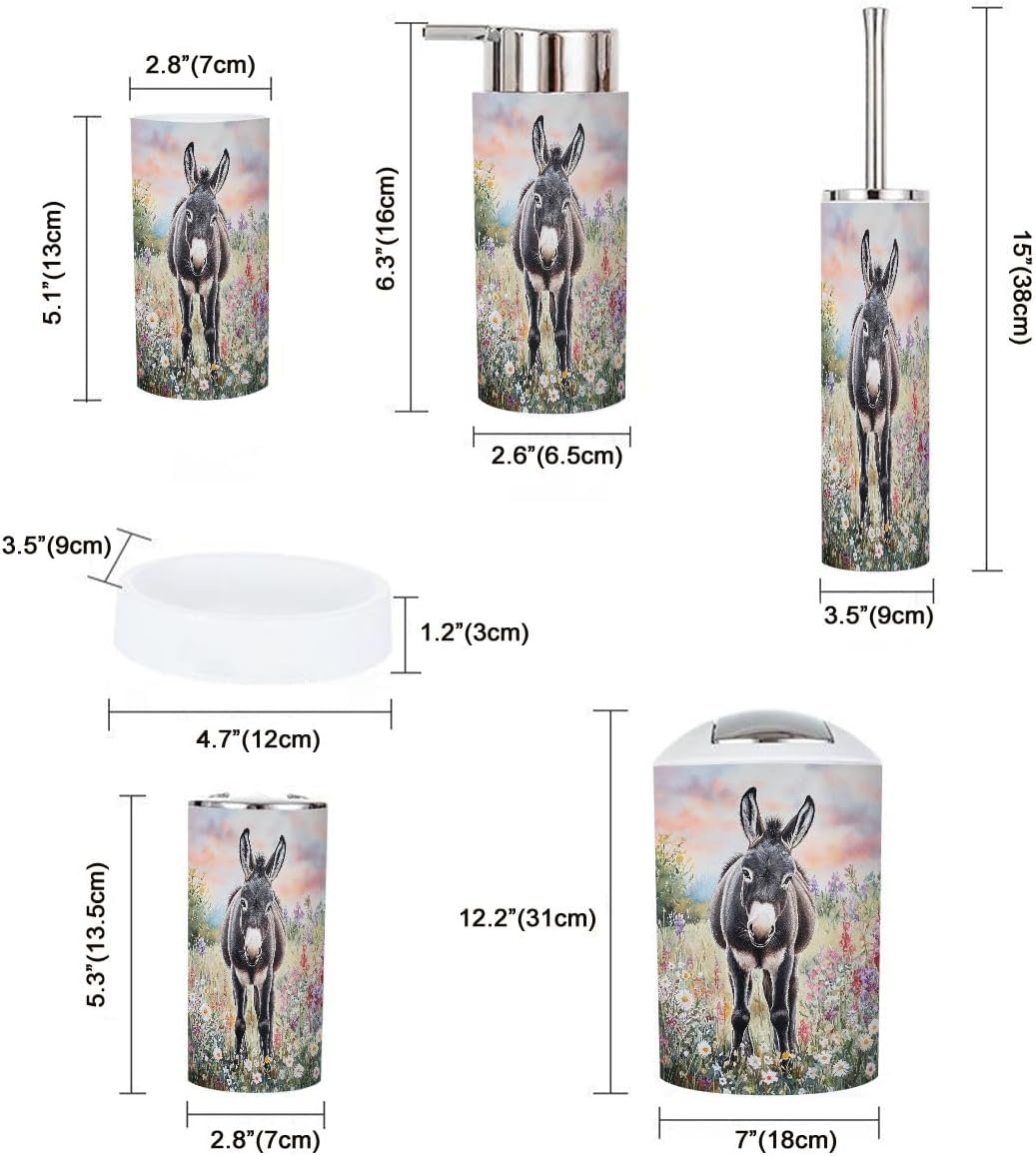TRANQDEHOM Bathroom Accessory Set 6 Piece
