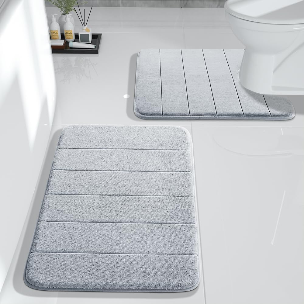 Yimobra Memory Foam Bath Mat Set 2-Piece