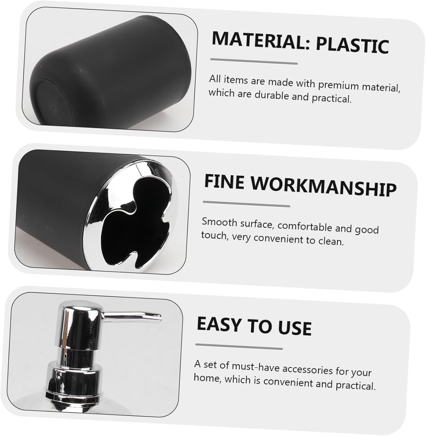 Alipis Four-Piece Toiletry Set Modern Bathroom Accessories 1