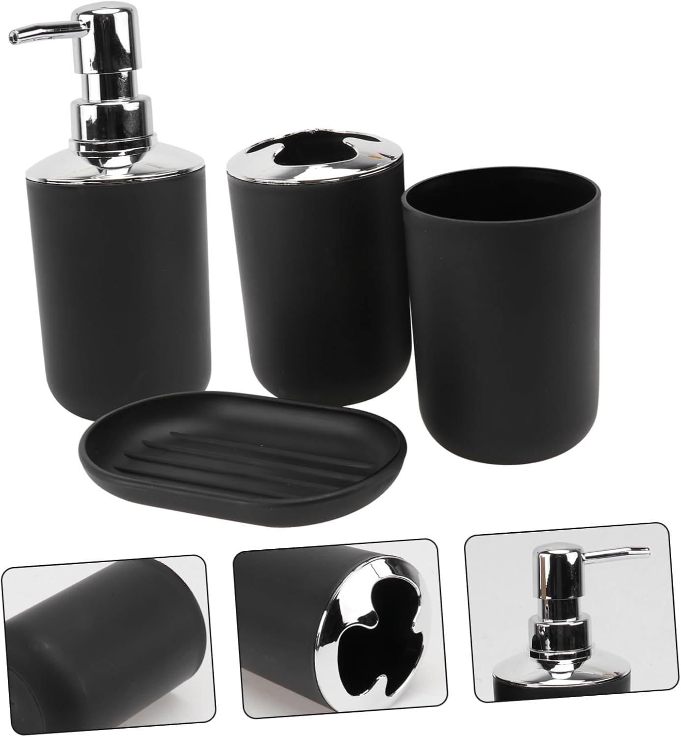 ABOOFAN 4 Piece Bathroom Accessory Set