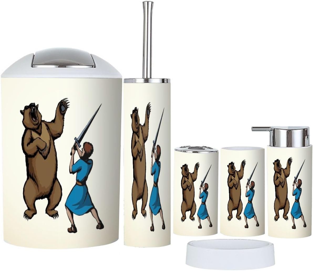JBNJANKDAV 6-Piece Bathroom Accessories Set 1