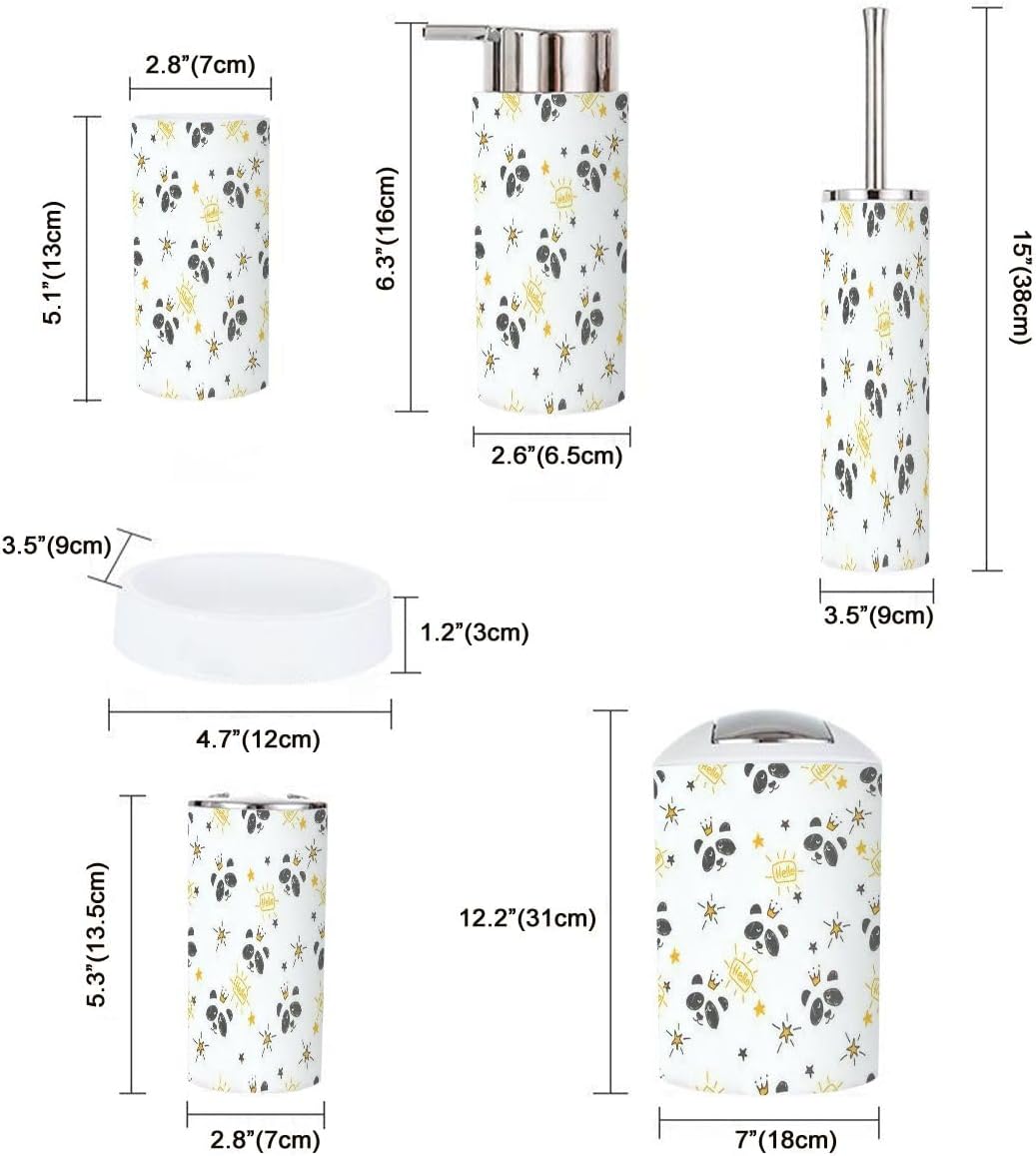 Bathroom Accessories Set 6 Pcs Durable and Stylish 1