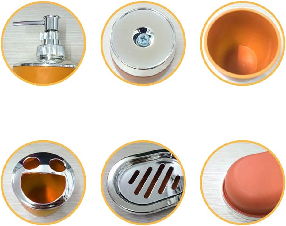 Wilove 4Pcs Set Plastic Bathroom Accessories