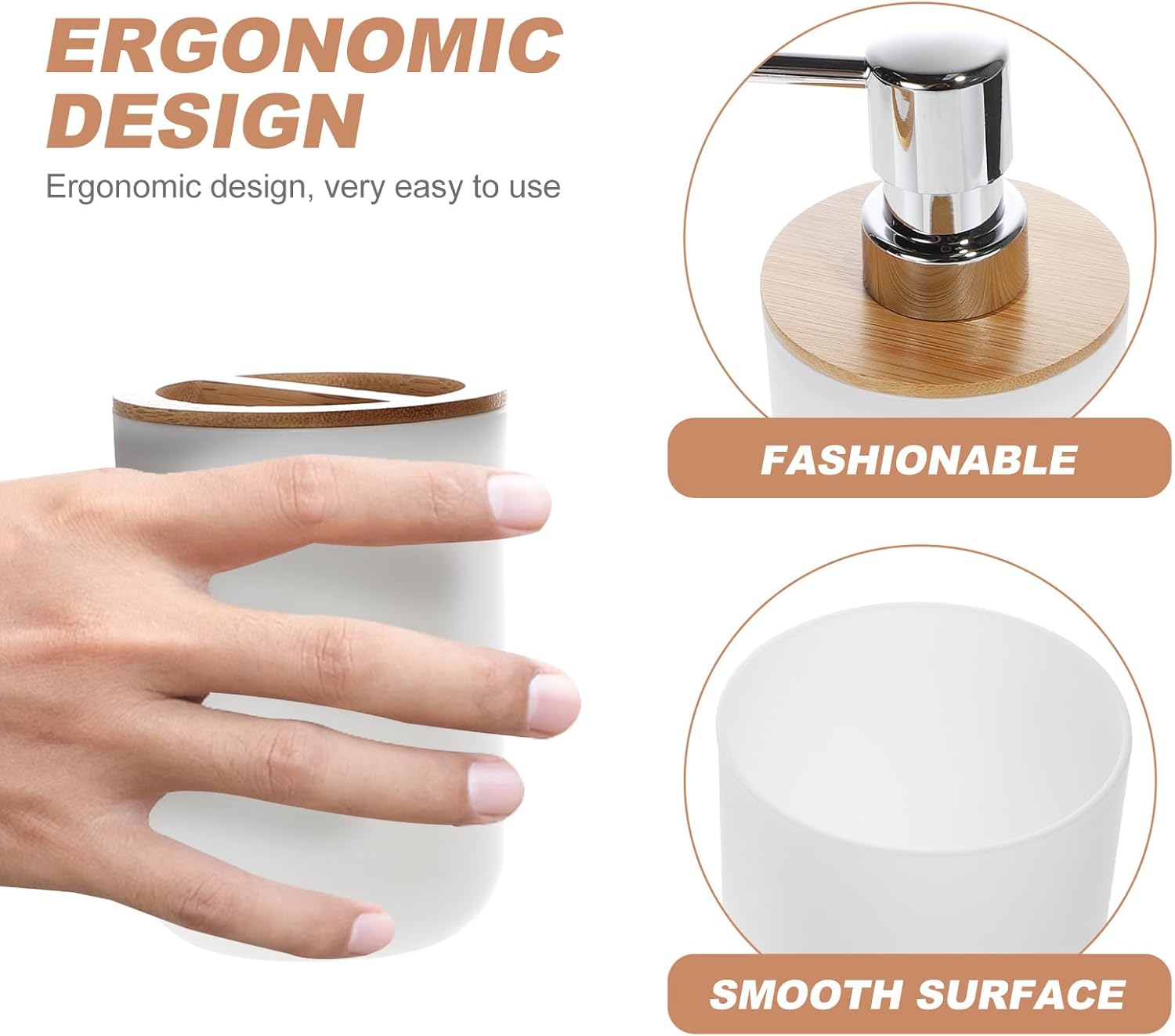 PRETYZOOM White Bathroom Storage Tray Set