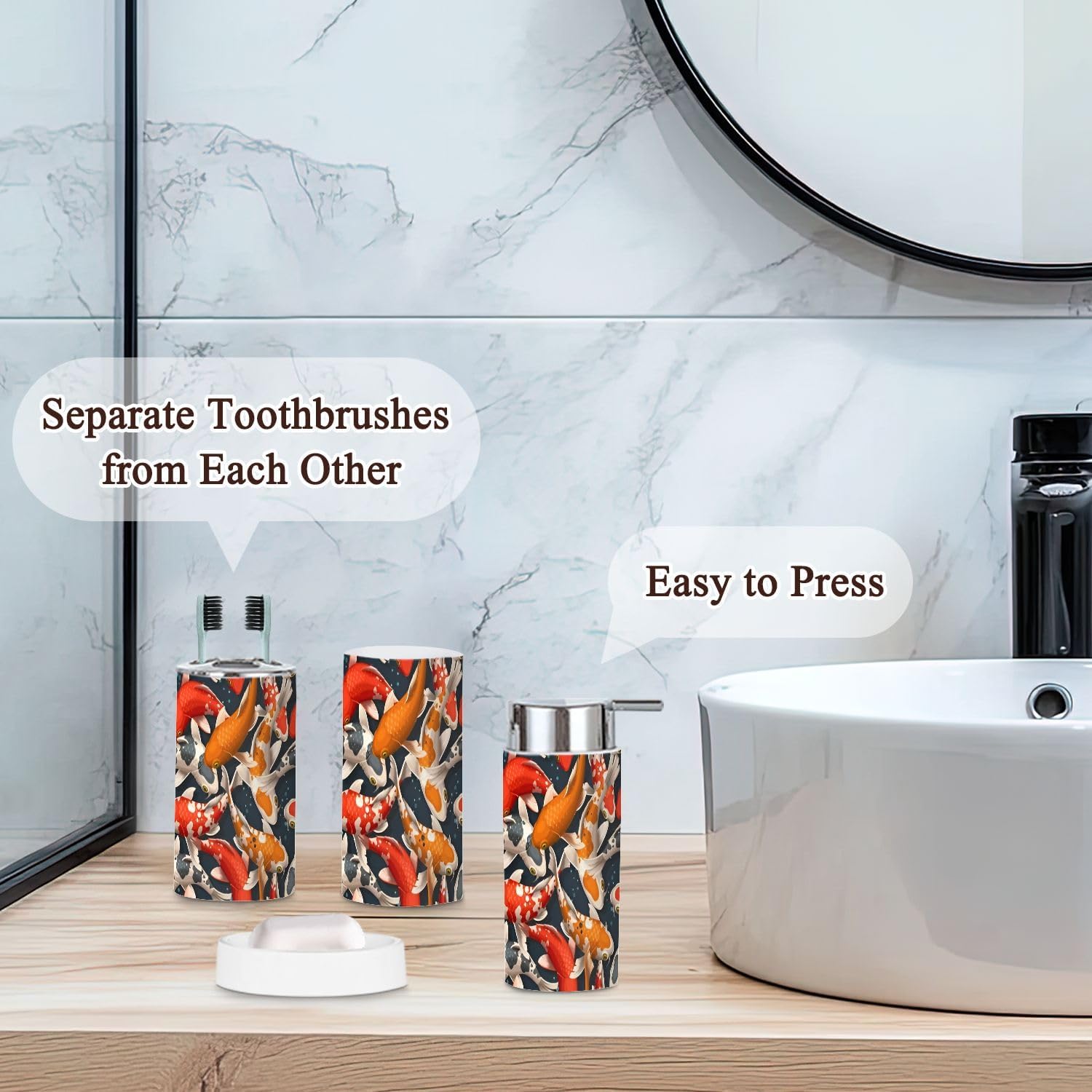 Bathroom Accessories Set 6 Pcs Durable and Stylish
