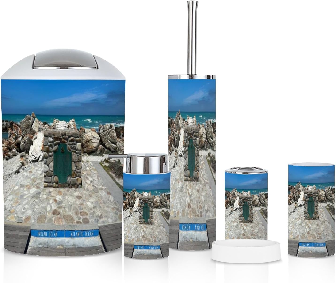 6 Piece Cape Agulhas Boho Bathroom Set