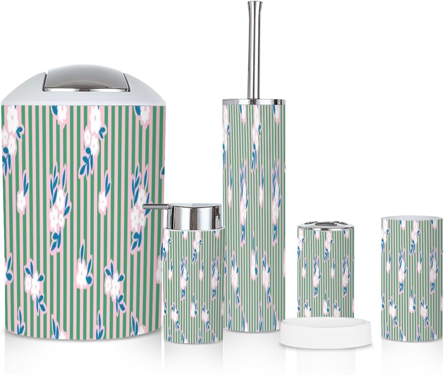 6 Piece Trendy Bathroom Accessories Set