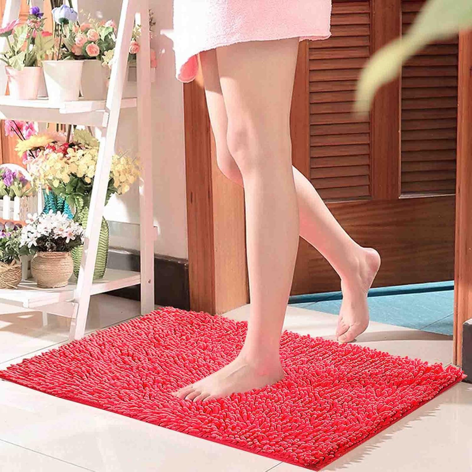 Gooddyiyukey Bath Mat Set 2024 Non-Slip Plush Thick Microfiber