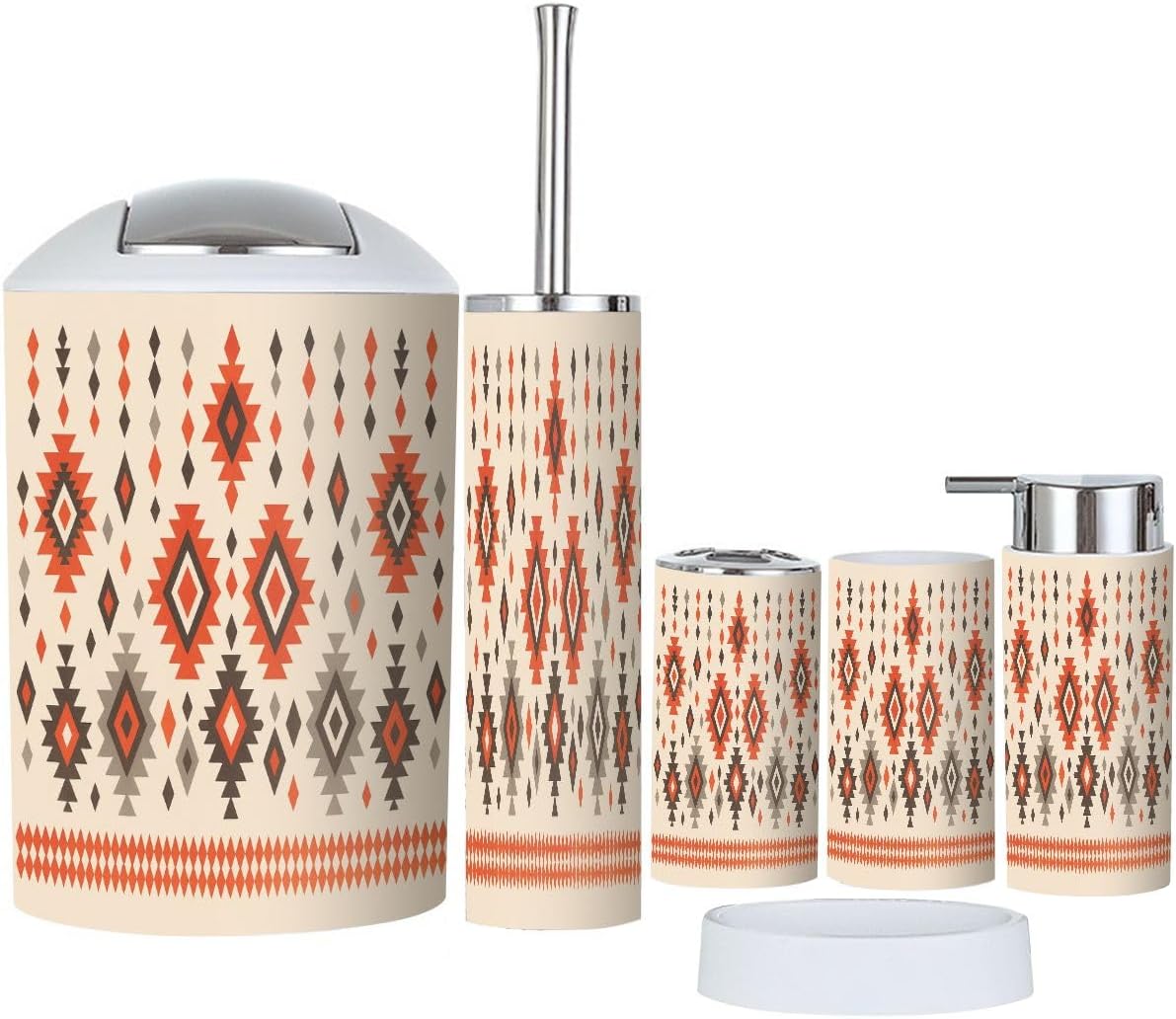 TRANQDEHOM 6-Piece Bathroom Accessory Set
