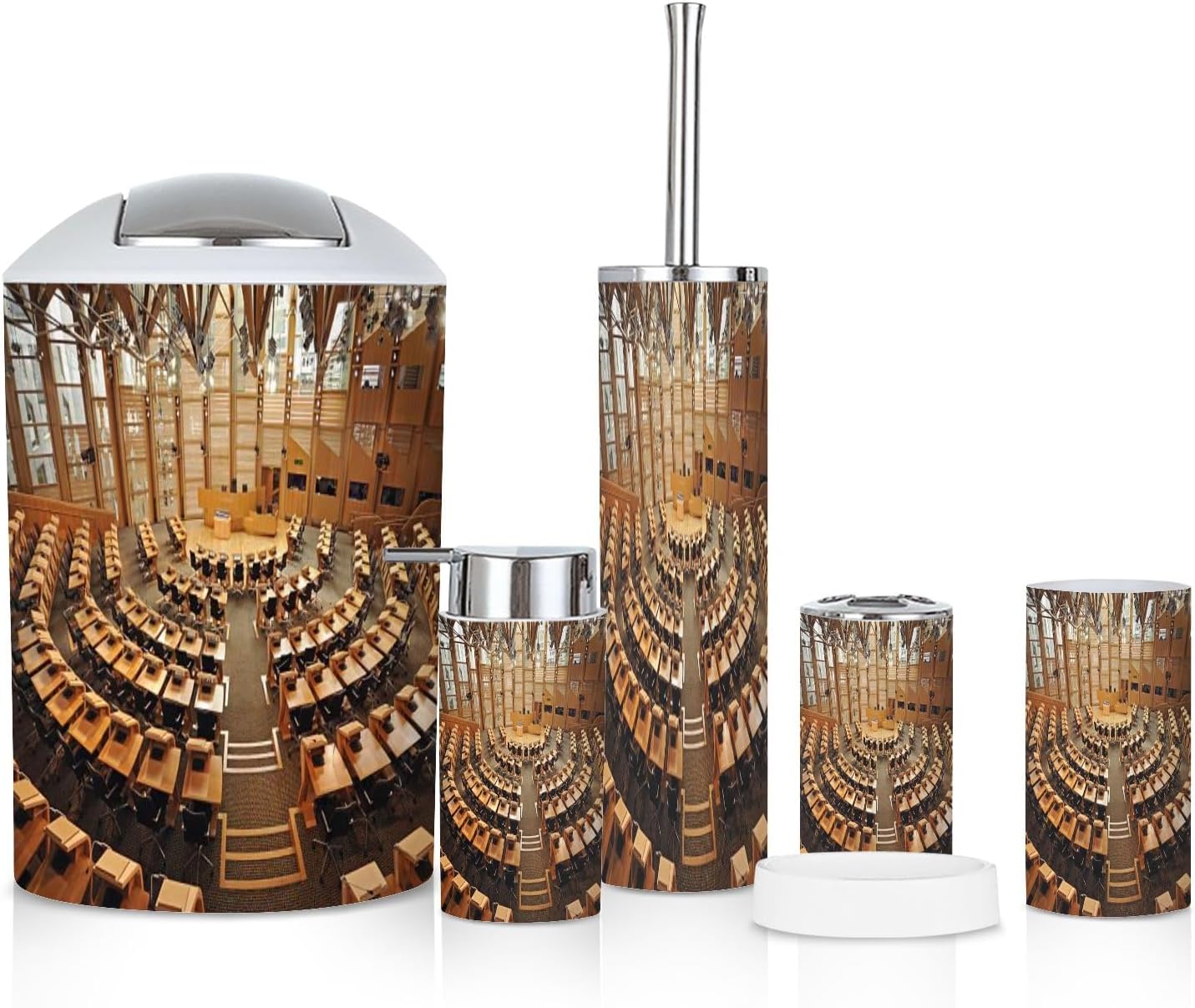 6 Piece Boho Style Bathroom Accessories Set 1