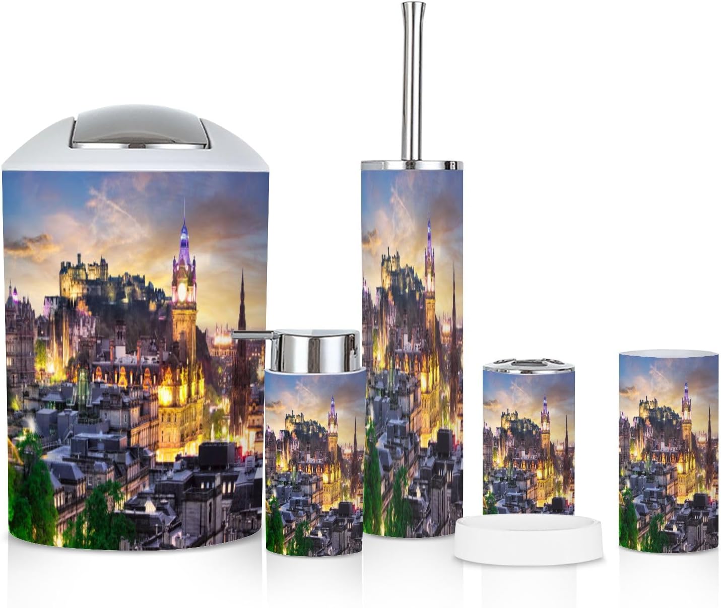 Edinburgh City Castle Bathroom Accessories Set 6 Piece 1