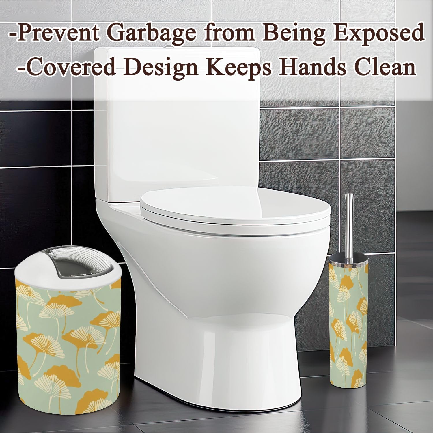 Japanese Style 6 Pcs Bathroom Accessories Set 1
