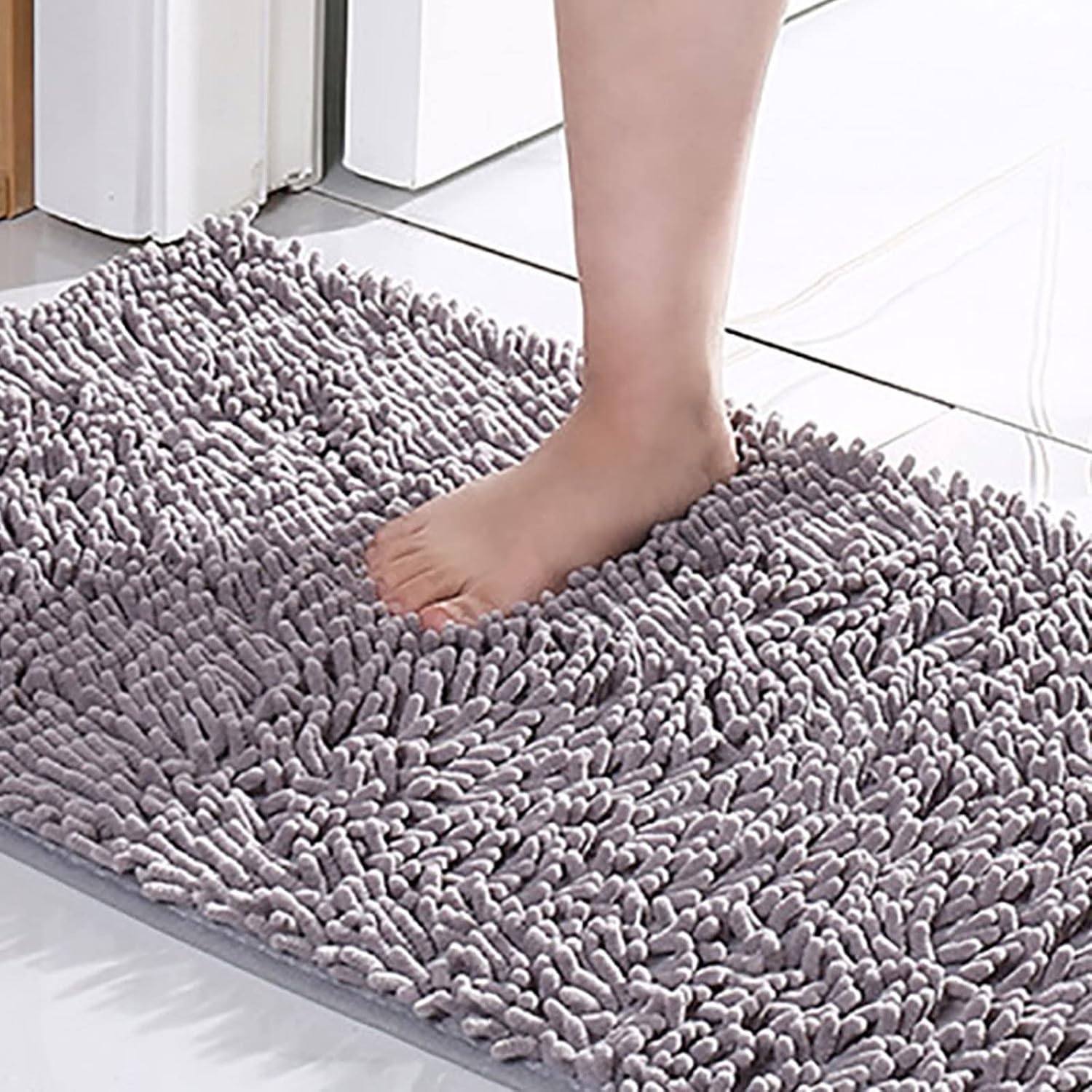 Scceatti Plush Kitchen Rugs Set Non-Slip Bathroom Mat