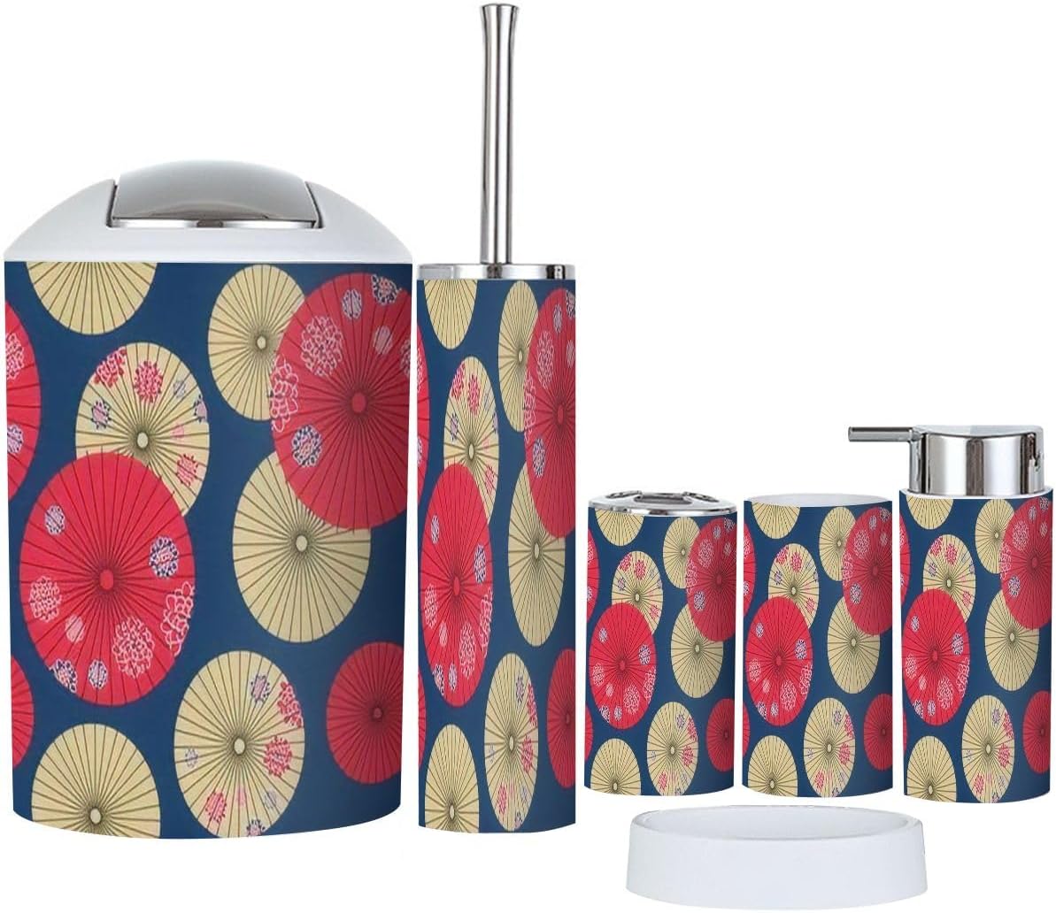 6 Pcs Bathroom Accessories Set - Durable Stylish