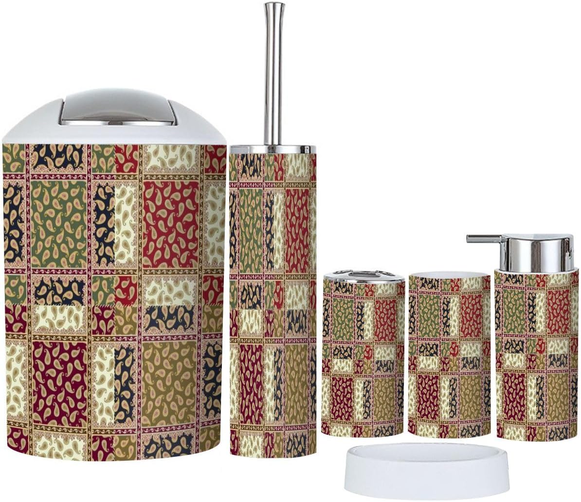 Bathroom Accessories Set 6 Pcs Durable Modern Decor 1