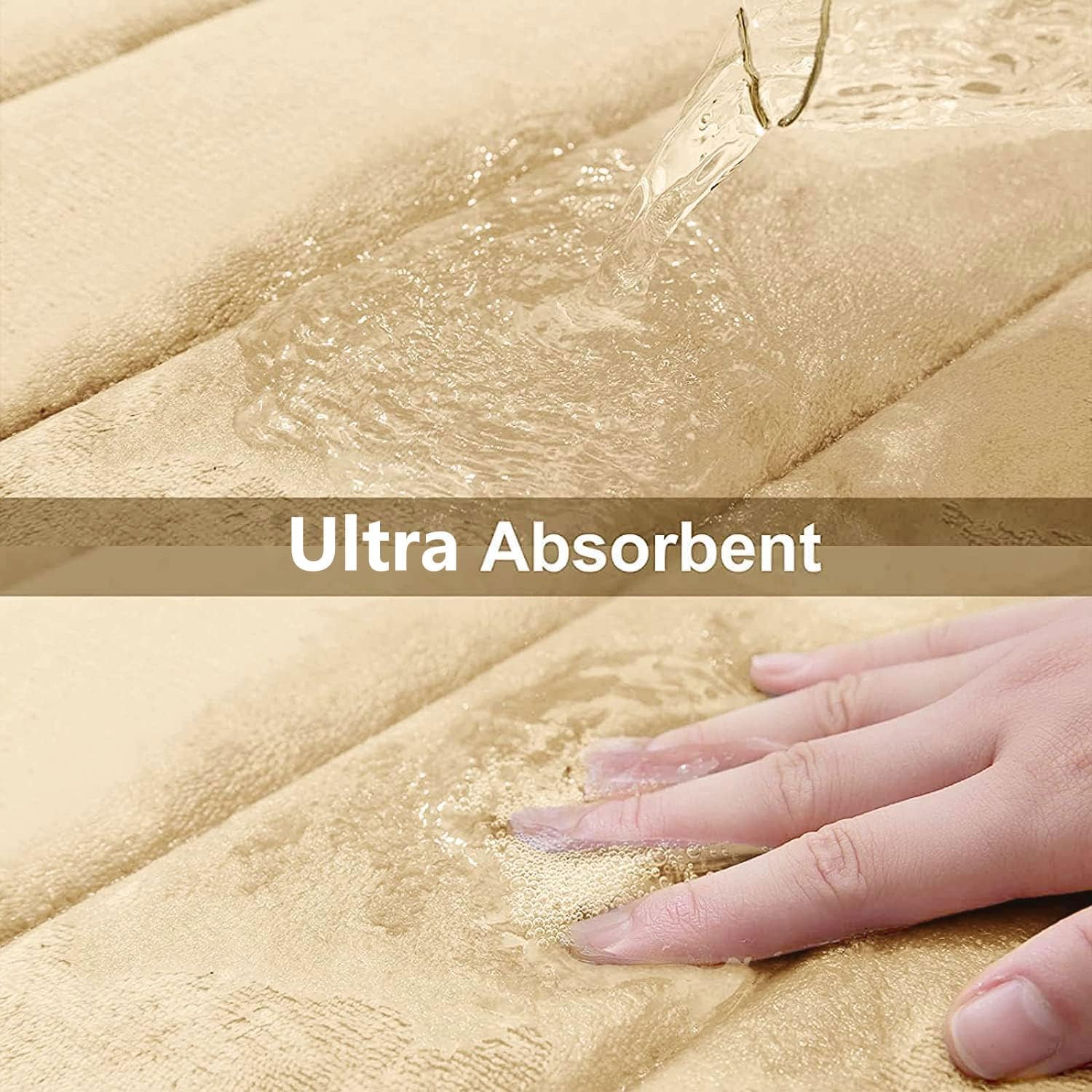 Buganda Memory Foam Toilet Rug Non-Slip Absorbent