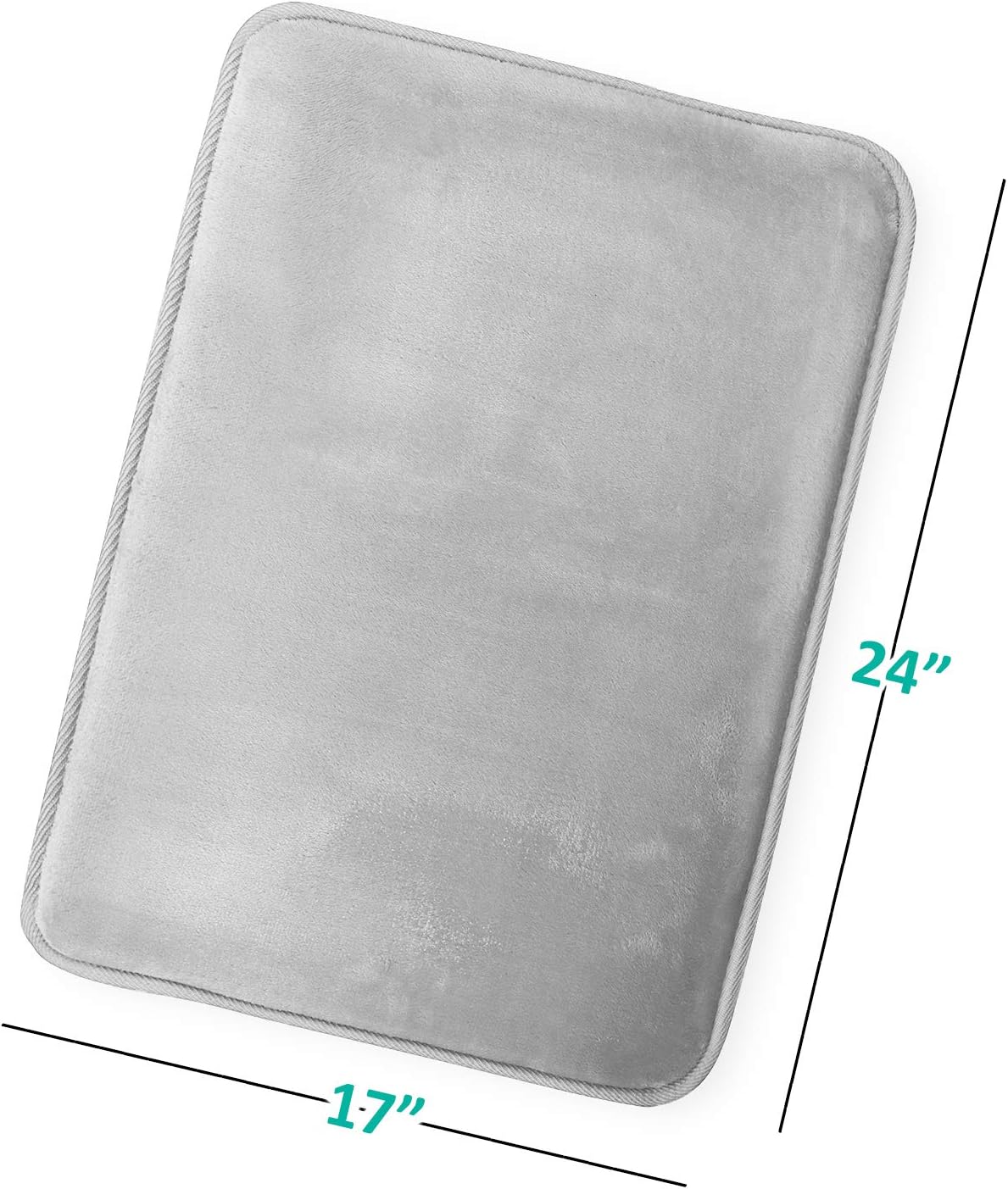 Clara Clark Velvet Bath Mat - Non-Slip Ultra Soft 17 x 24 Inches
