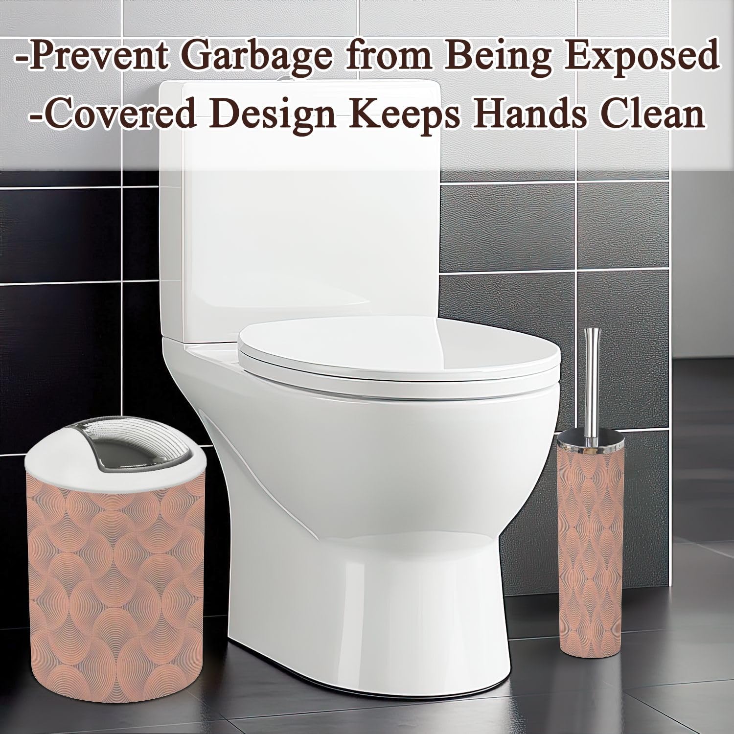 Modern Bathroom Accessories Set 6 Pcs Durable Functional