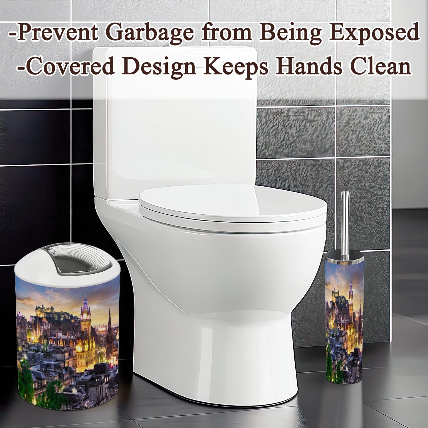 Edinburgh City Castle Bathroom Accessories Set 6 Piece 1