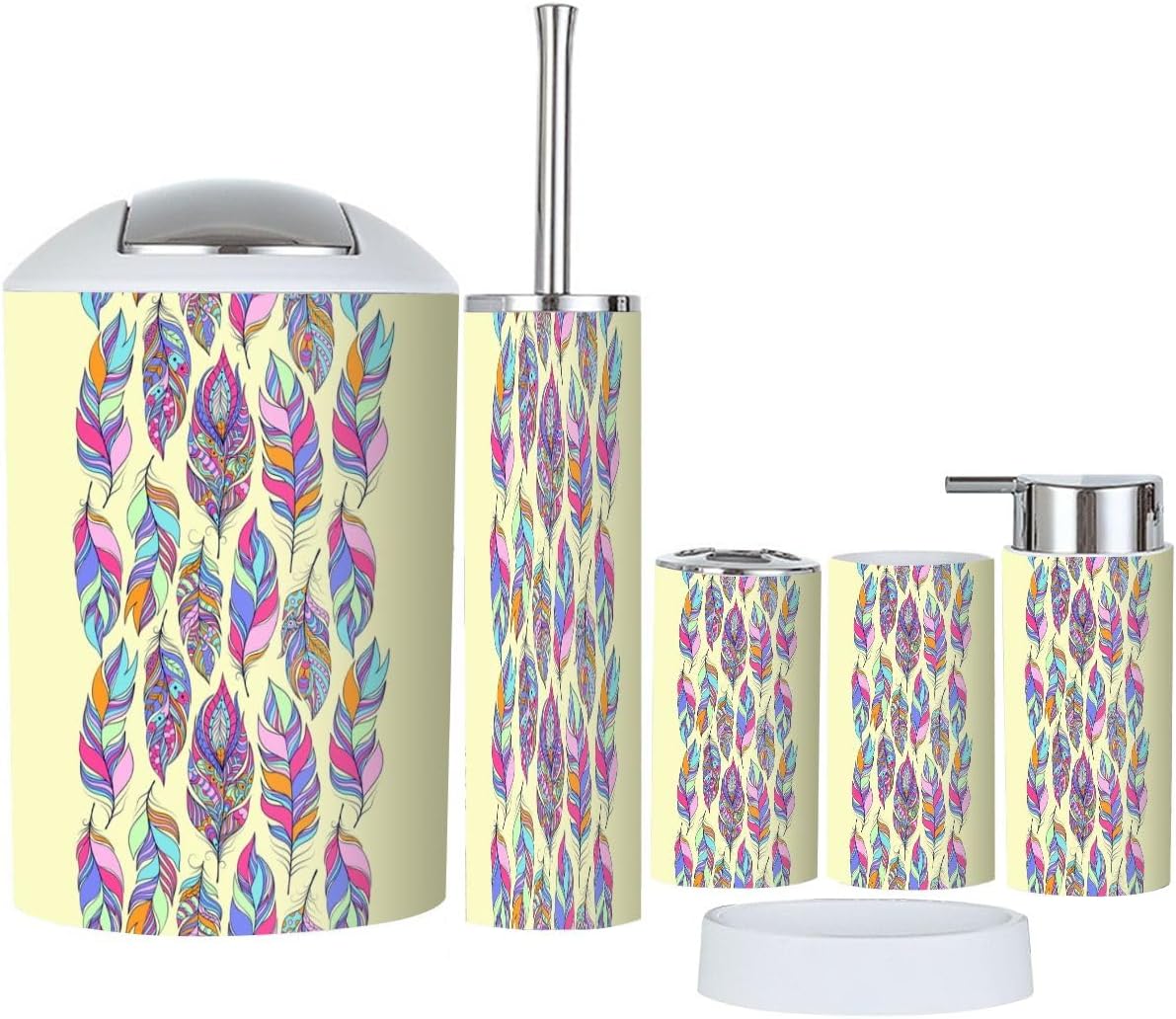 6 Pcs Durable Bathroom Accessories Set