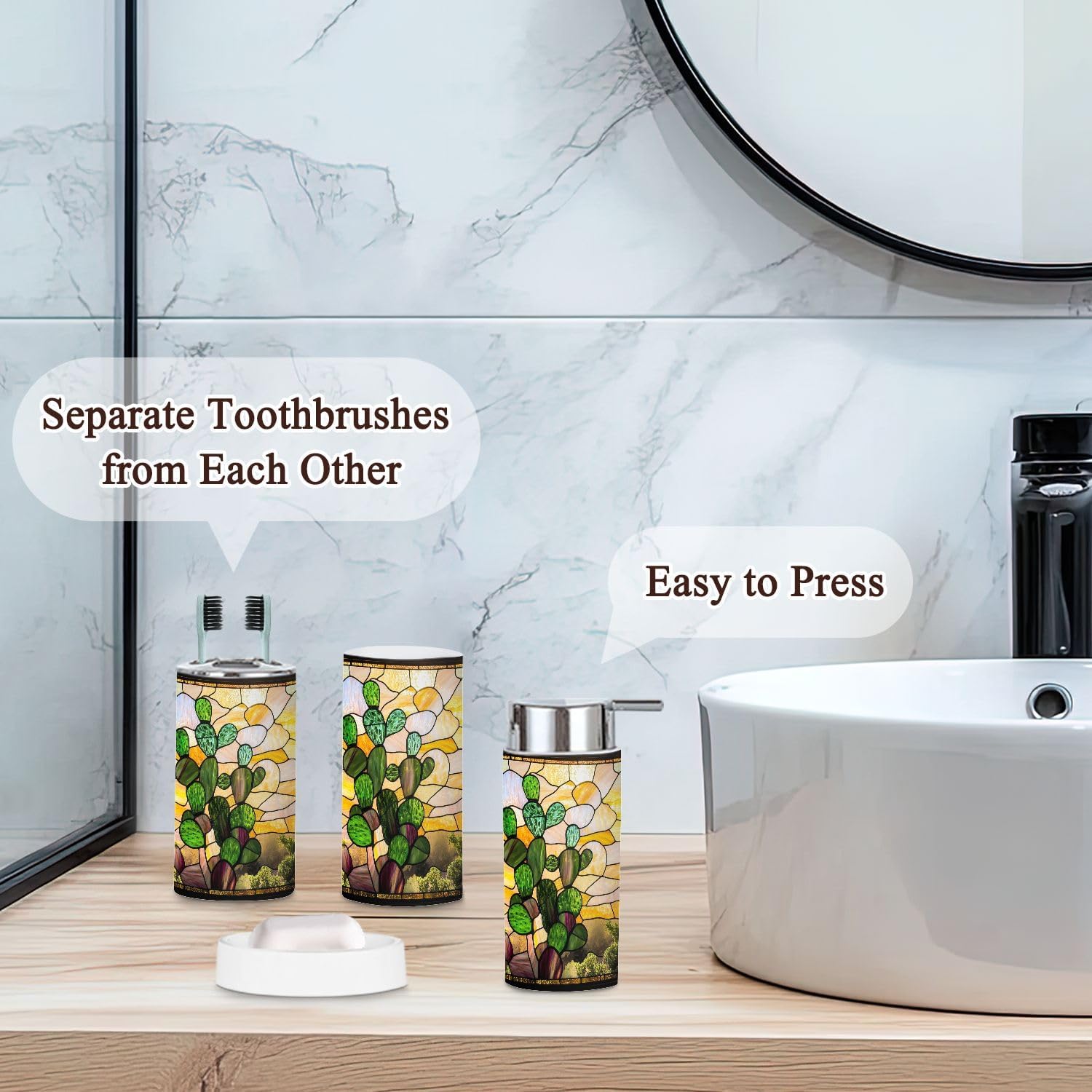 Mystical Southwestern Desert Bathroom Accessories Set
