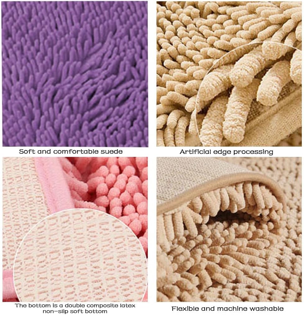 Gooddyiyukey Bath Mat Set 2024 Non-Slip Plush Thick Microfiber