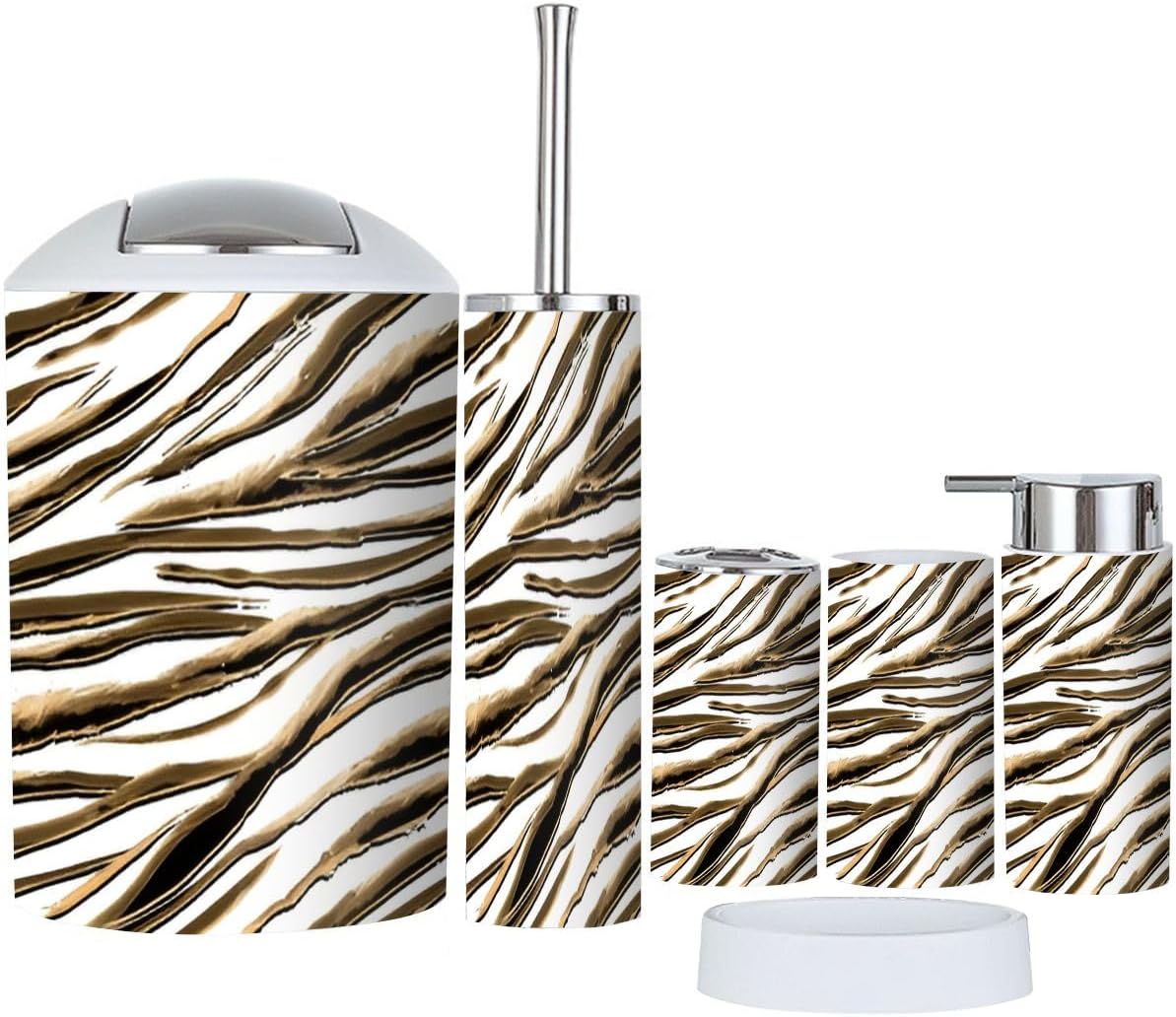 Bathroom Accessories Set 6 Pcs Durable Decorative