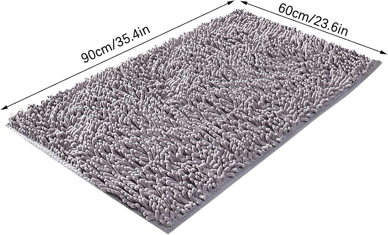 Scceatti Plush Kitchen Rugs Set Non-Slip Bathroom Mat