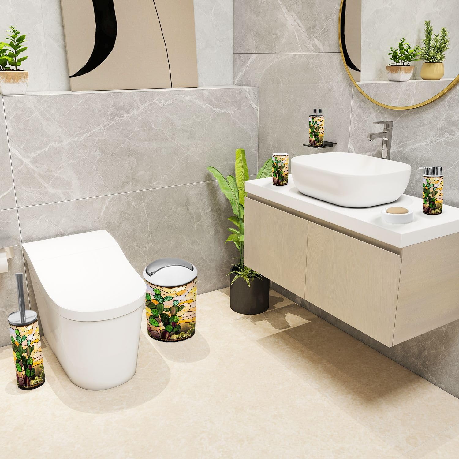 Mystical Southwestern Desert Bathroom Accessories Set