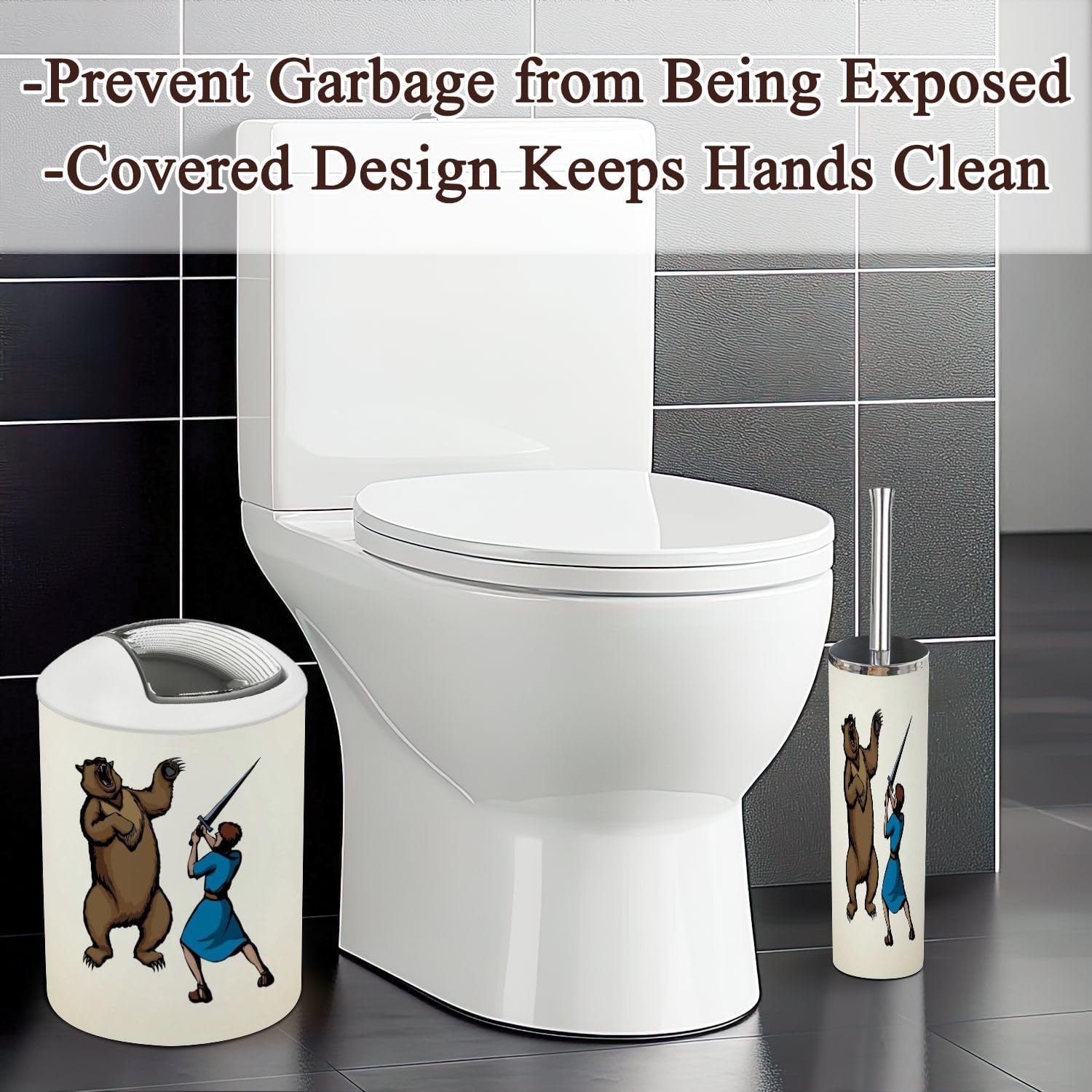 JBNJANKDAV 6-Piece Bathroom Accessories Set 1