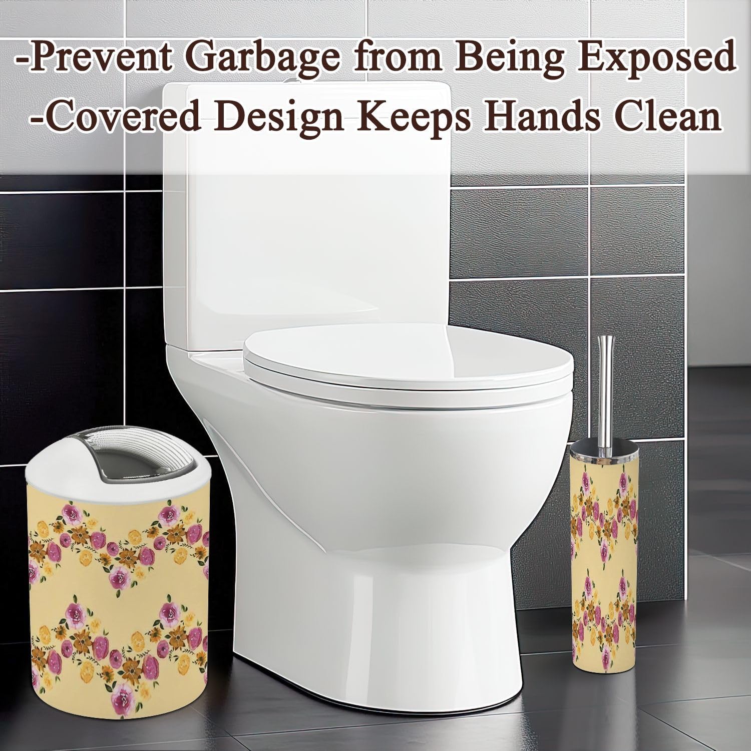 Boho 6 Piece Bathroom Accessories Set