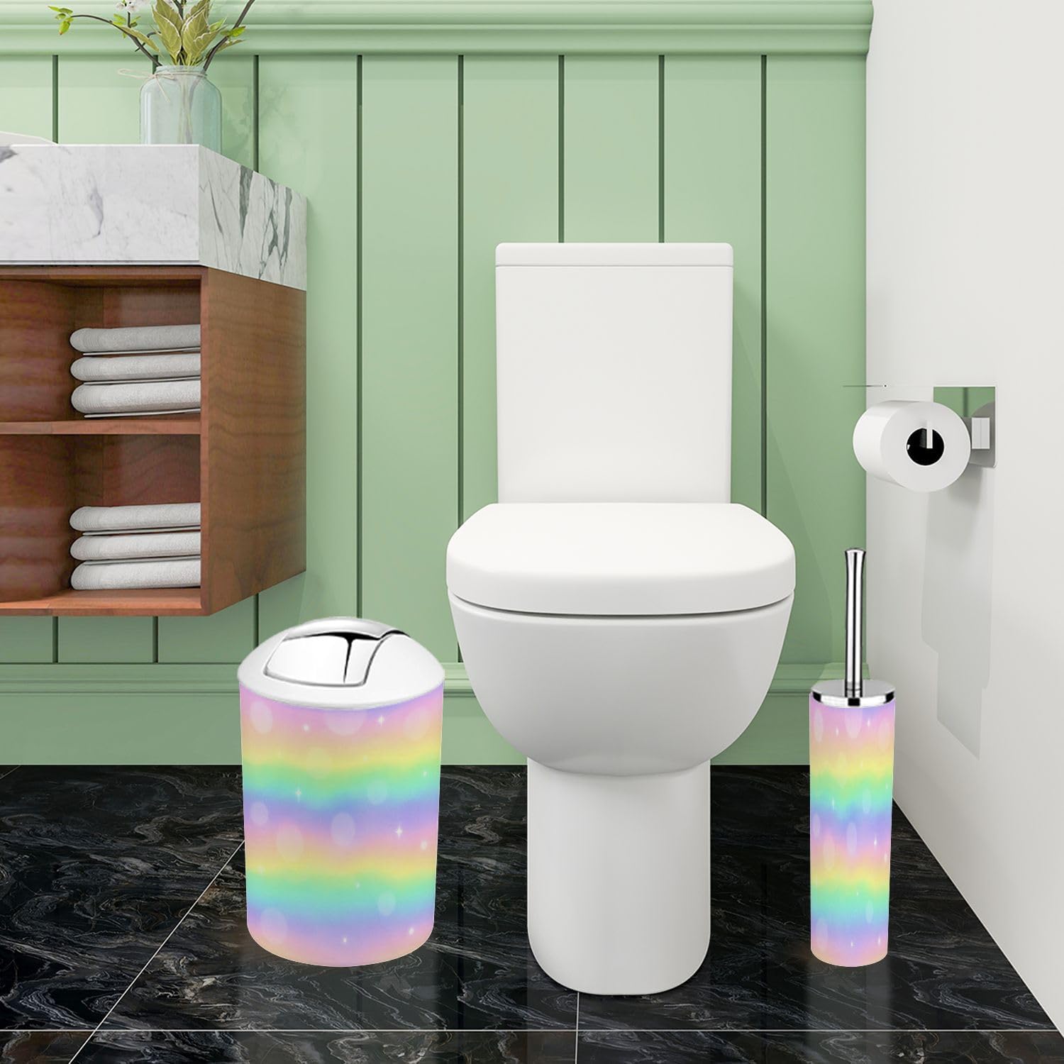 Boho Galaxy Bathroom Accessory Set 6 Piece