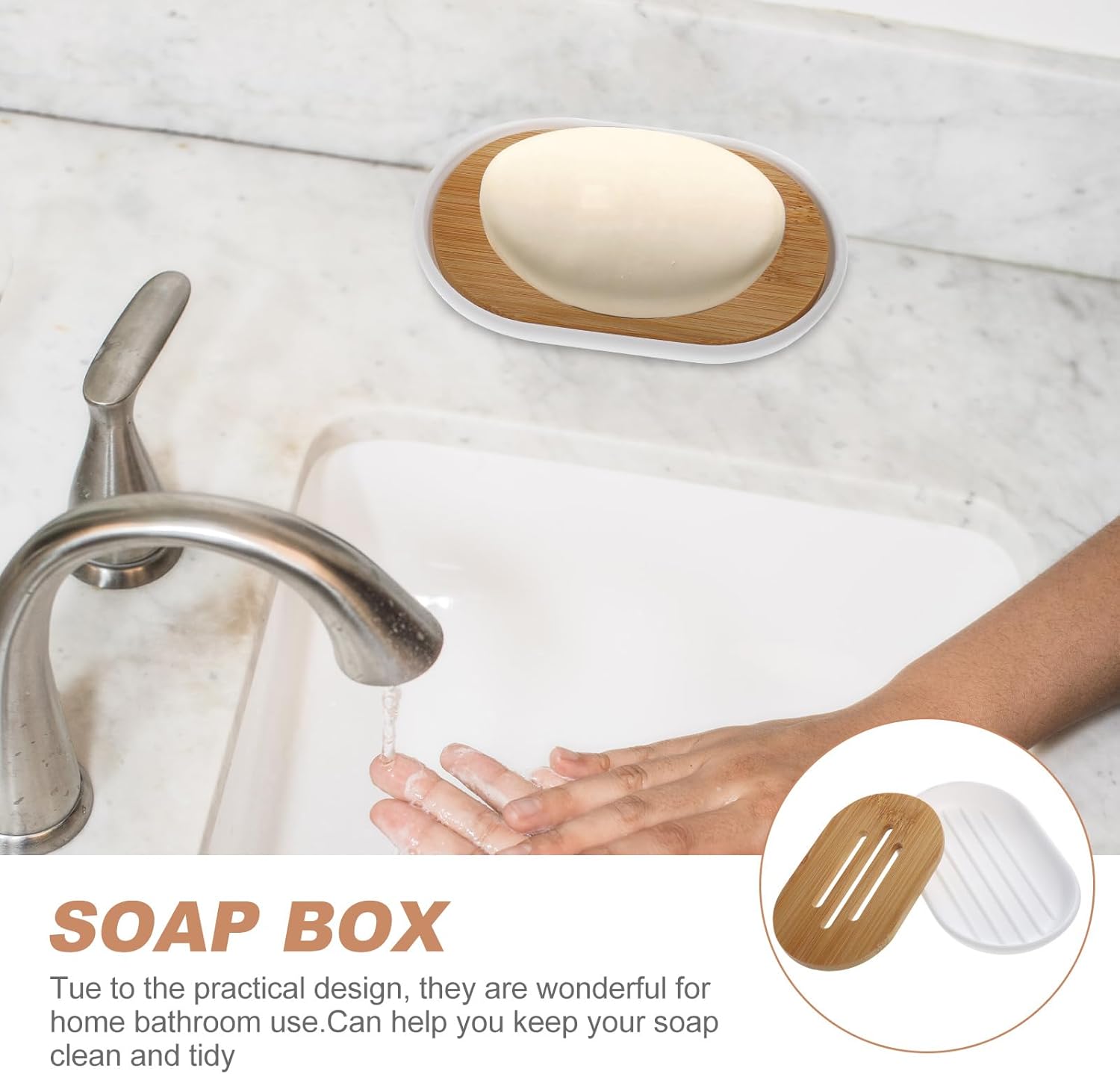 PRETYZOOM White Bathroom Storage Tray Set