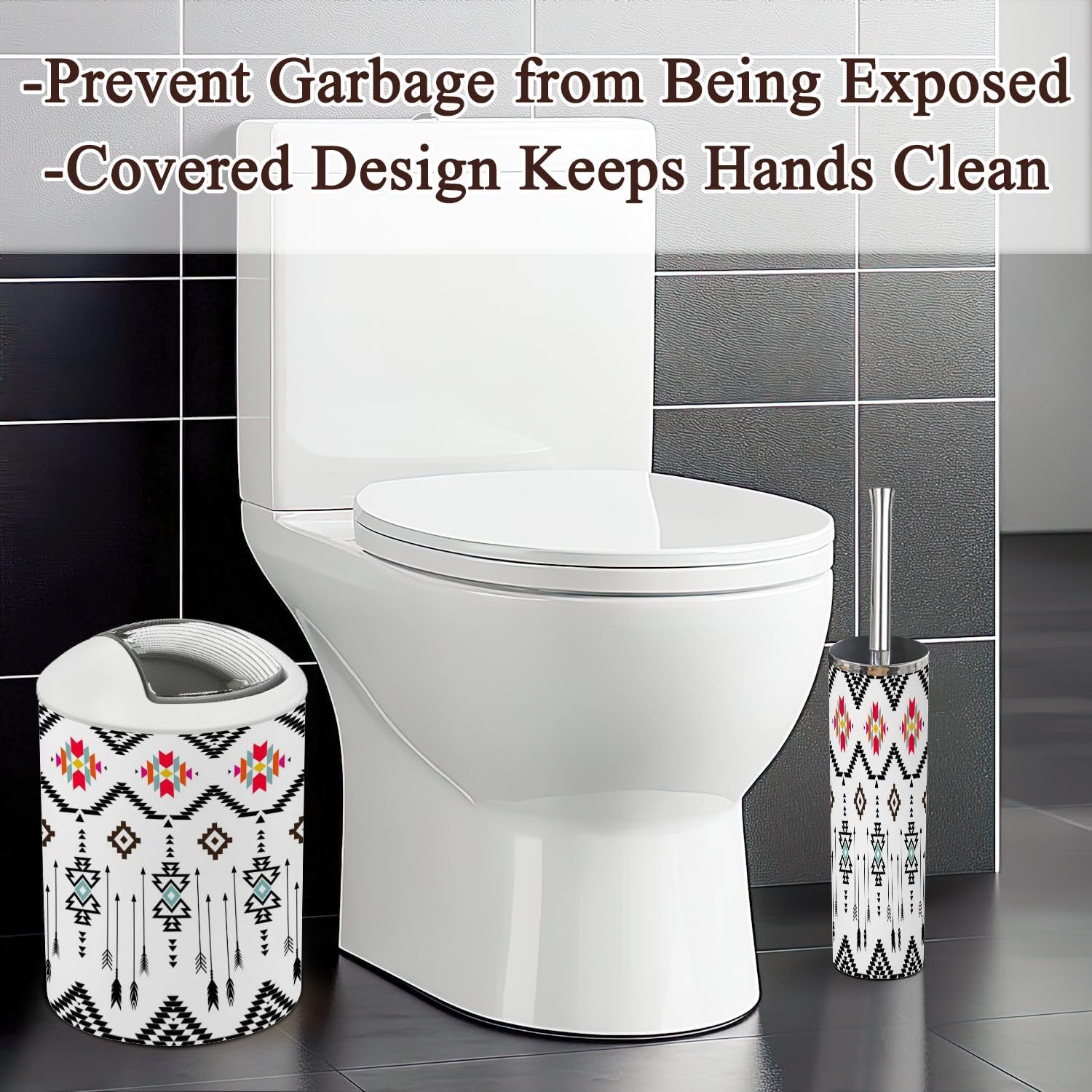 Bathroom Accessories Set 6 Pcs Modern Decor