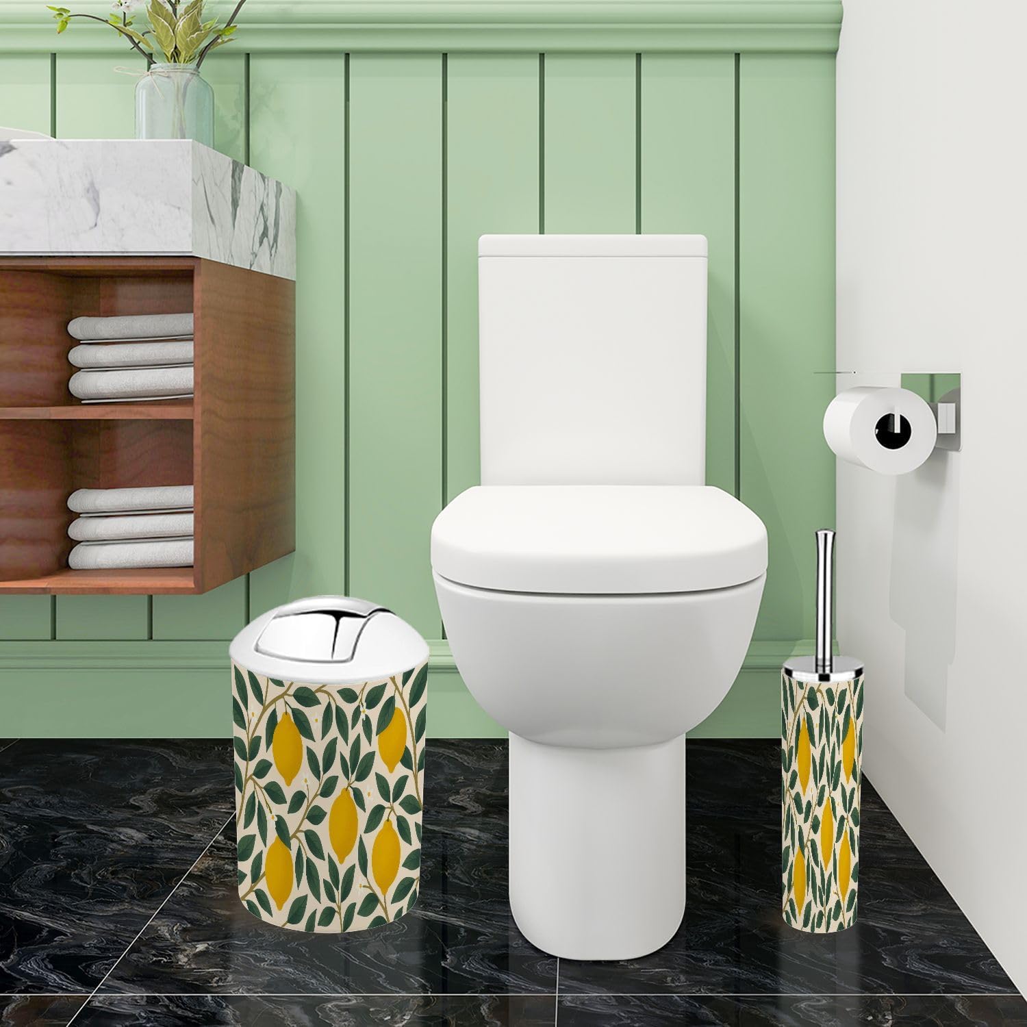 Boho Tropical 6-Piece Bathroom Accessory Set