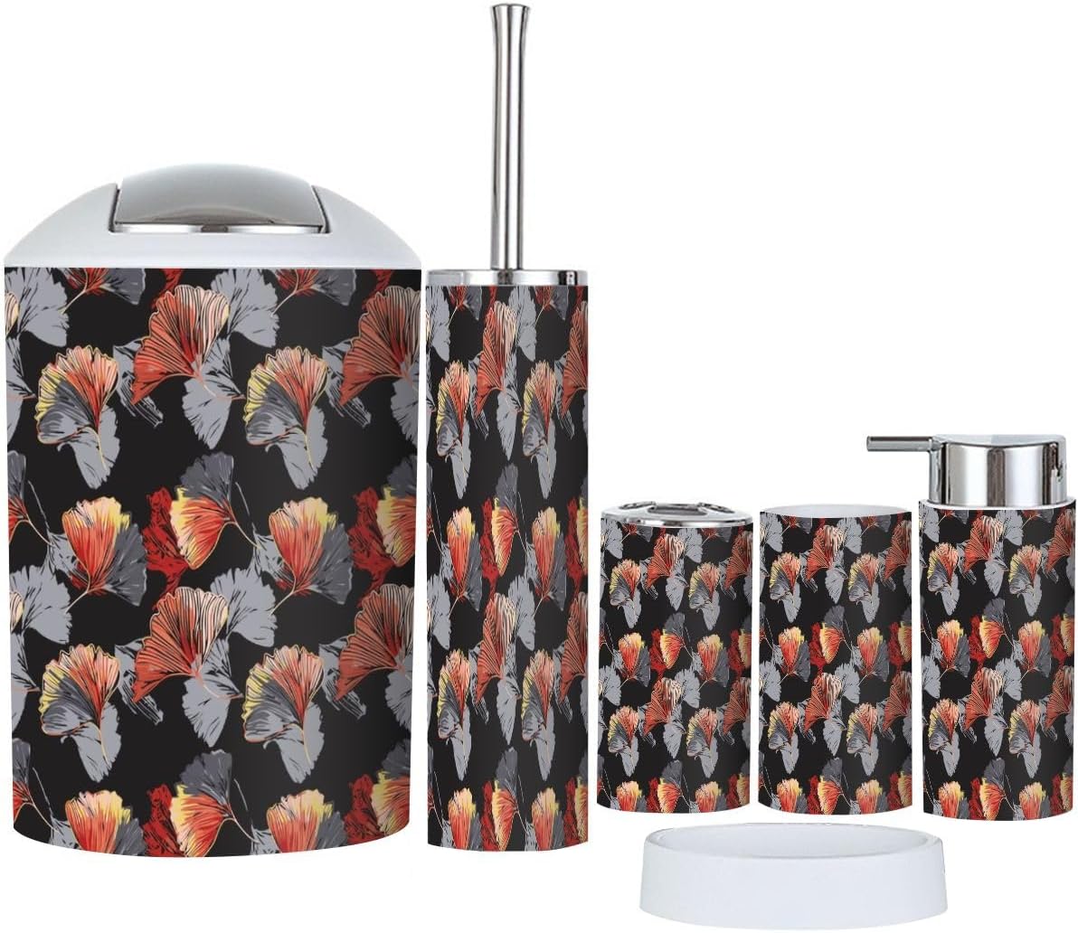 Premium Bathroom Accessories Set 6 Pcs Durable Decor