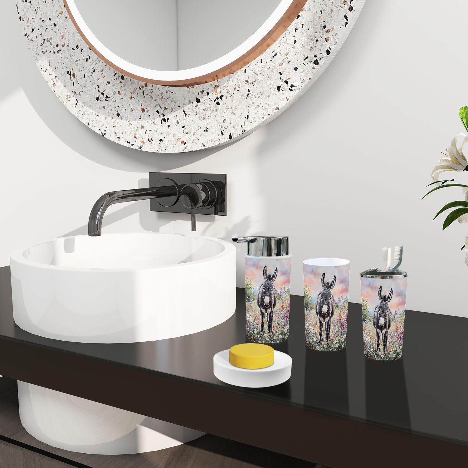 TRANQDEHOM Bathroom Accessory Set 6 Piece