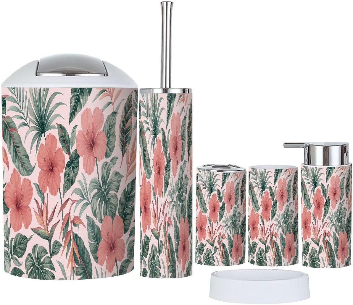 Boho Bathroom Accessories Set 6 Piece