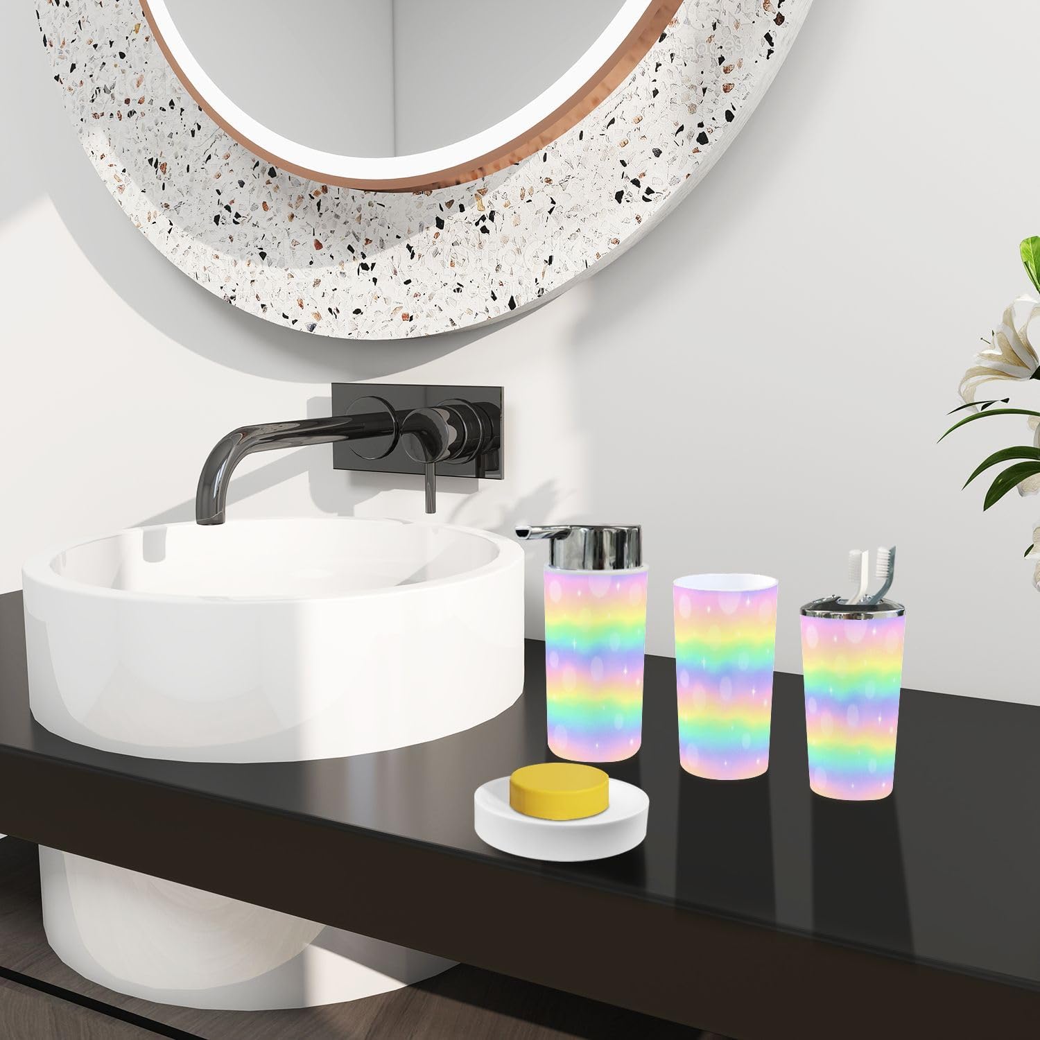 Boho Galaxy Bathroom Accessory Set 6 Piece