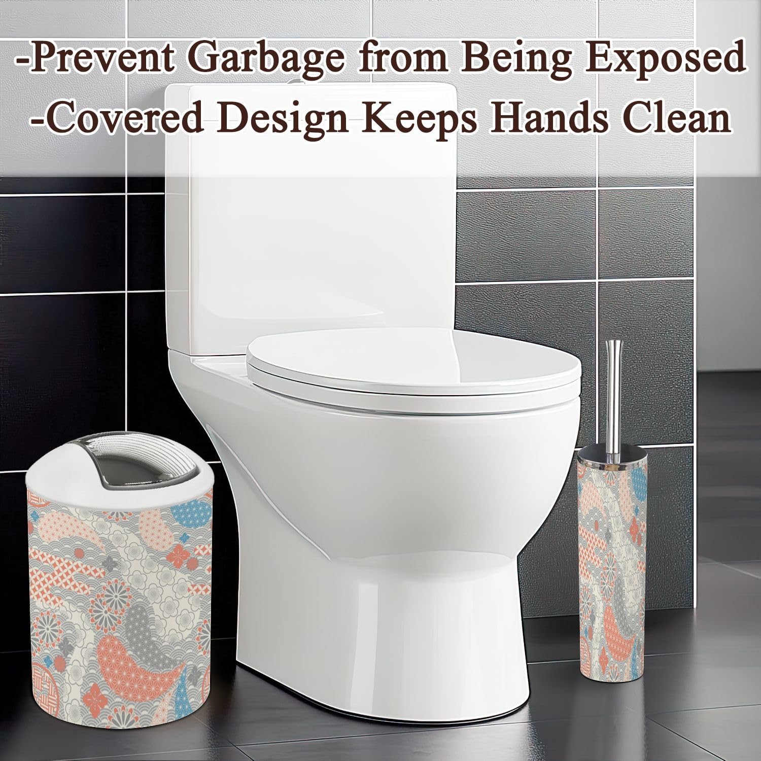 Bathroom Accessories Set 6 Pcs Durable Japanese Style