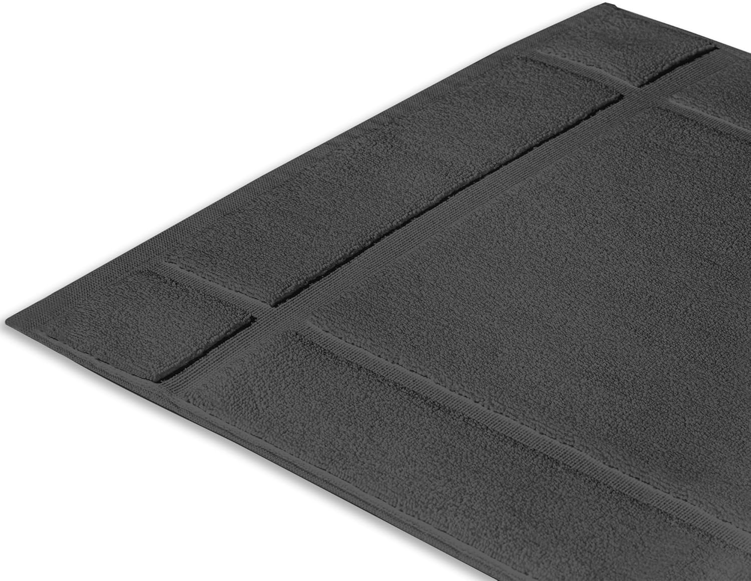 Ample Decor Bath Mats 100 Cotton Grey